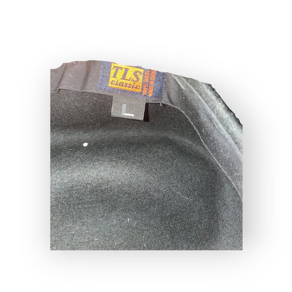 TLS Black beret 100 percent wool Size Large EUC - Picture 3 of 3